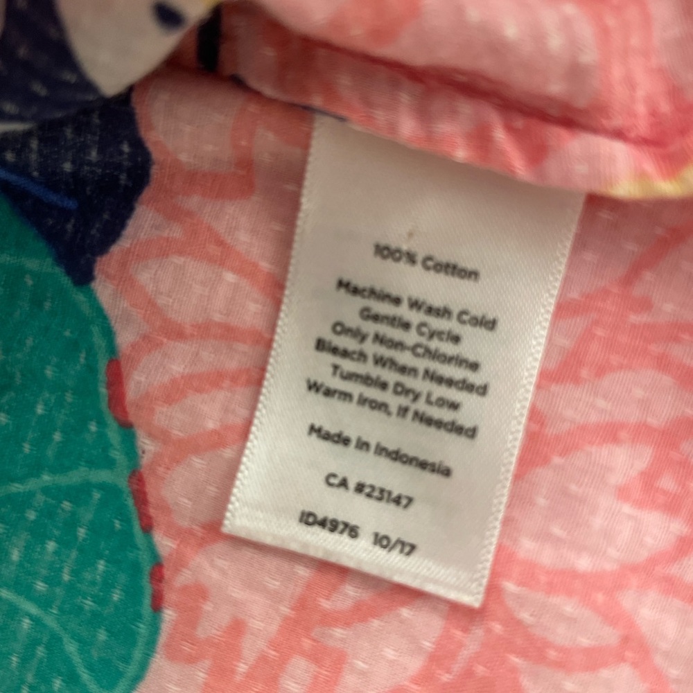 Talbots Pink and Blue Cotton Shirt - Picture 6 of 10